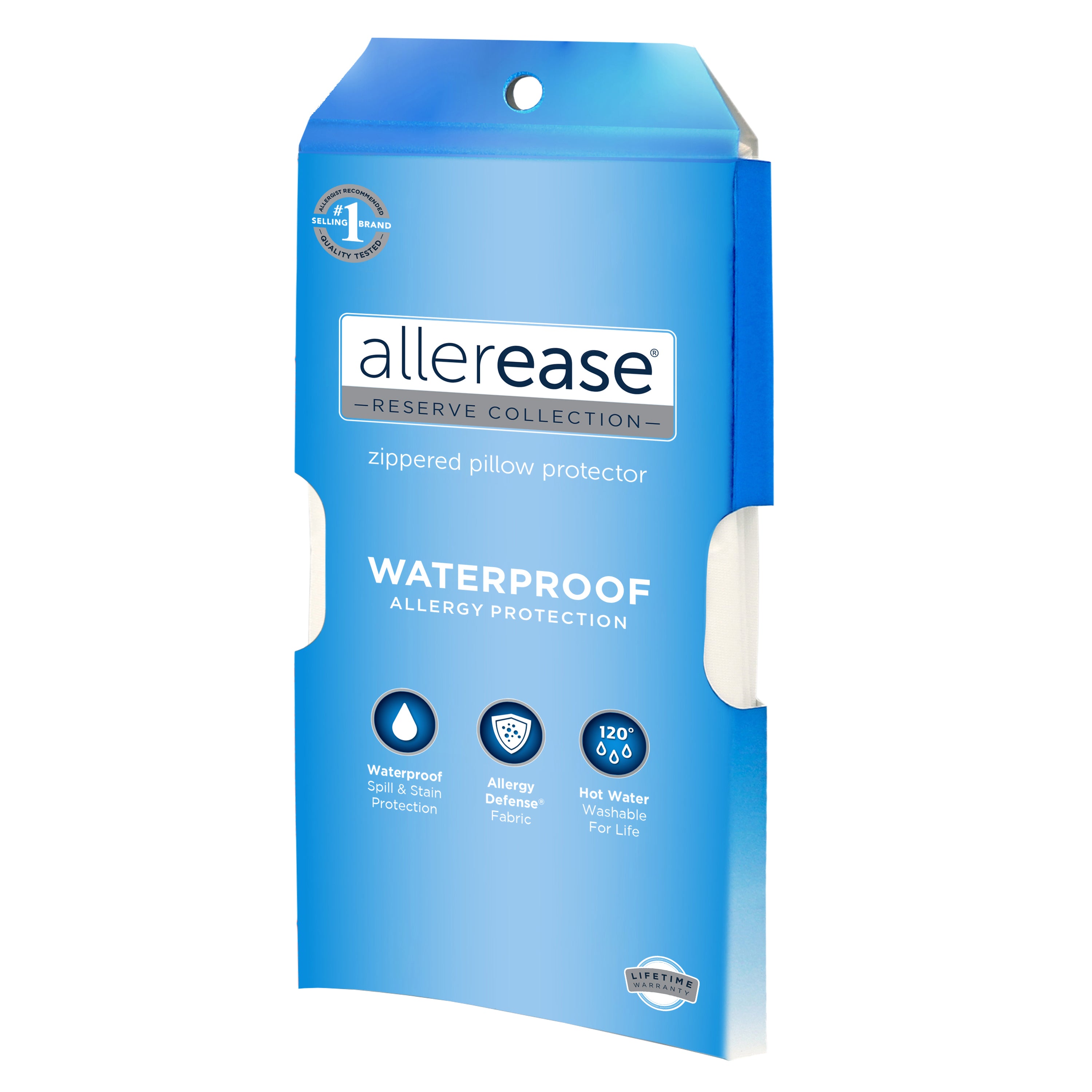 AllerEase Waterproof Allergy Protection Pillow Protector