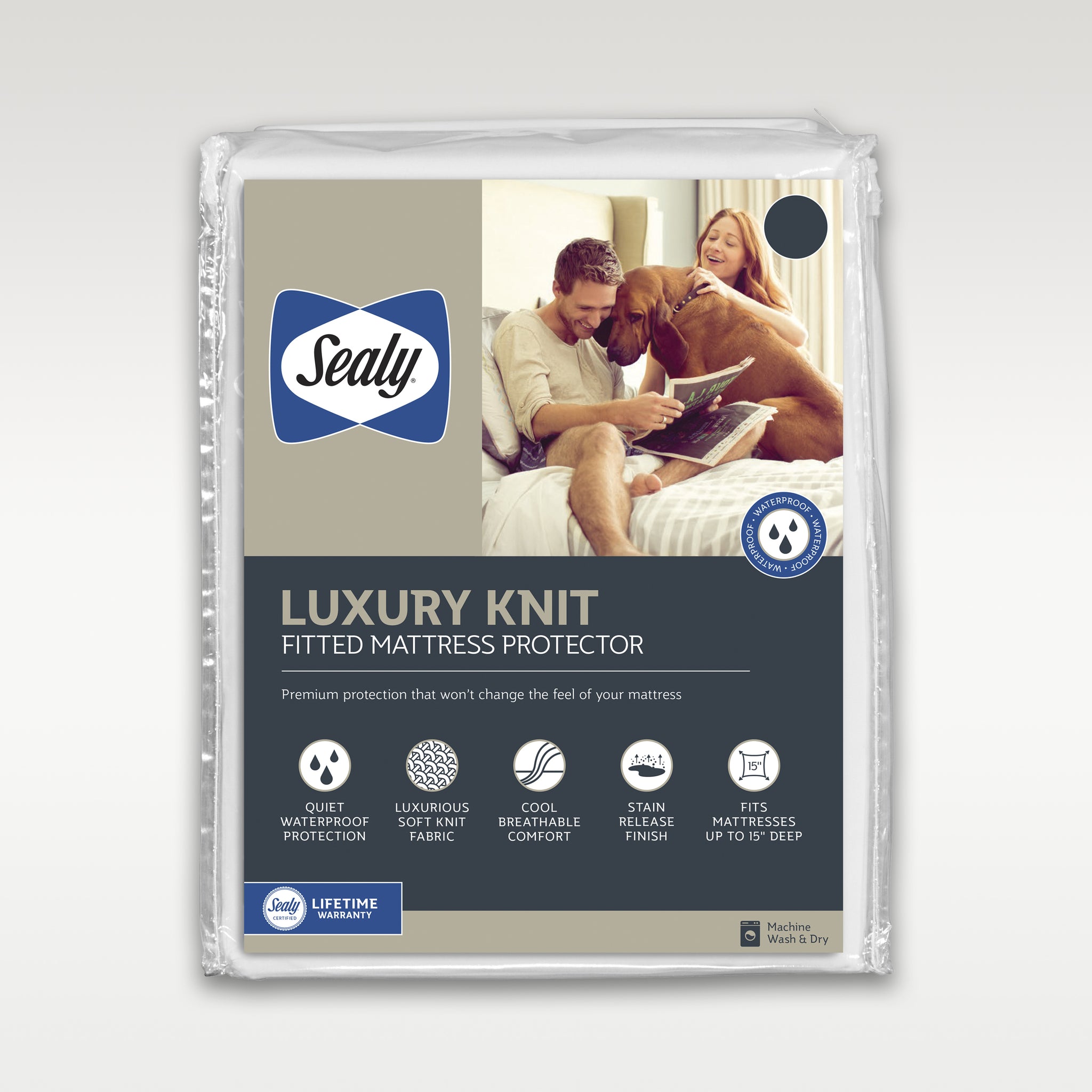 Sealy | Luxury Knit Mattress Protector