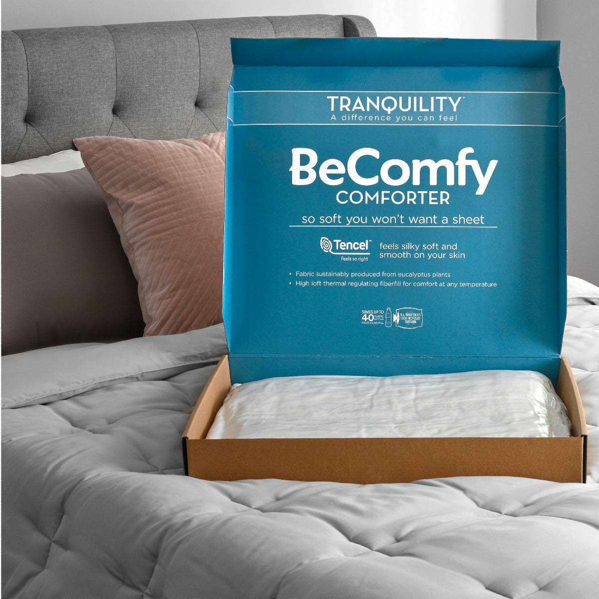 Sealy Soft Fluffy Comforter Twin - White